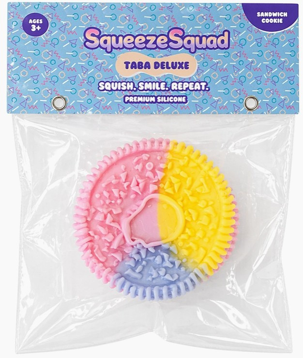 Squeezesquad Taba Deluxe Sandwich Cookie 4-Inch Squeeze Toy、ToyWiz、kayou