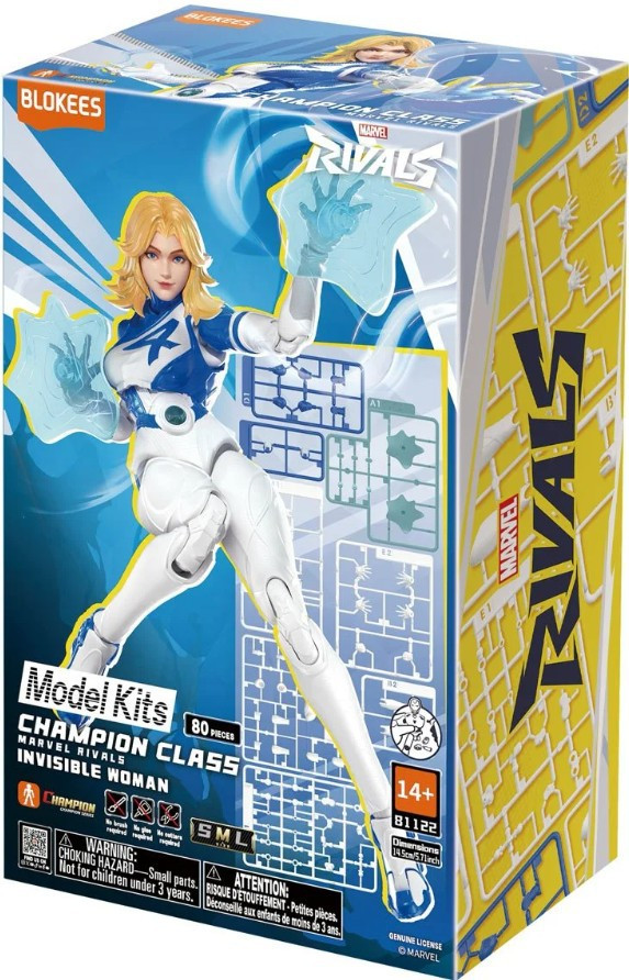 Marvel Rivals Champion Class Invisible Woman Model Kit Blokees