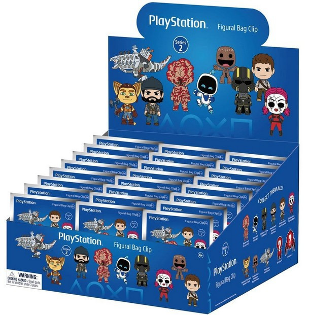 Playstation 3D Figural Bag Clip Playstation Series 2 Mystery Box