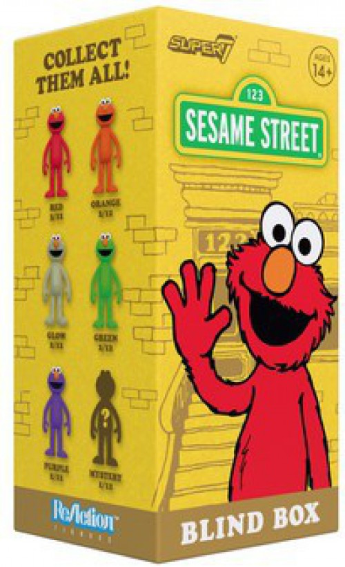 Sesame Street ReAction Wave 6 Elmo 3.75 Mystery Pack 1 RANDOM