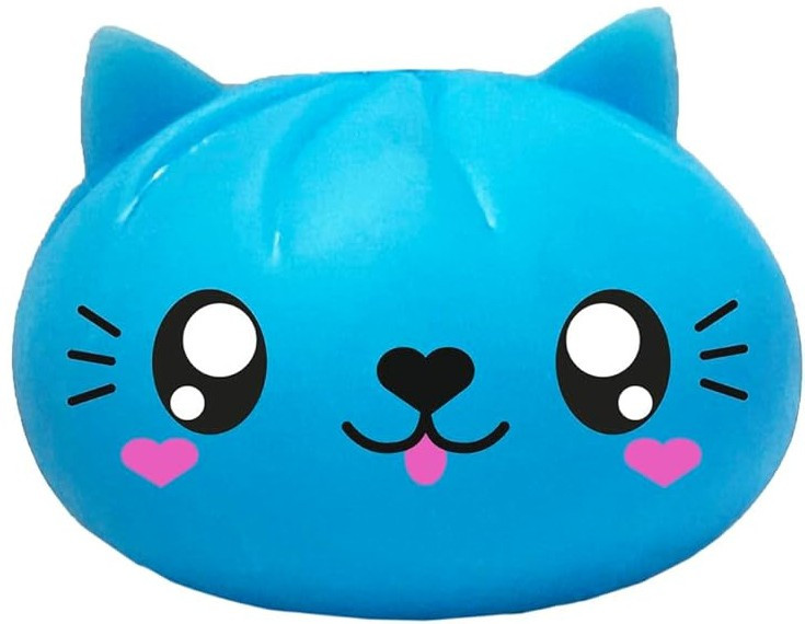 Takumo Kawaii Bao Cat 3.5 Squishy Toy Blue Ja-Ru - ToyWiz