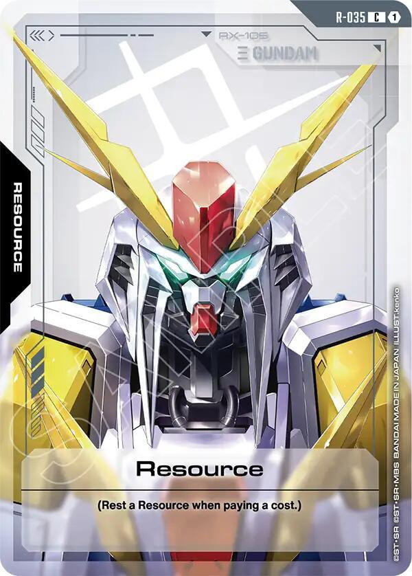 Gundam Trading Card Game Phantom Aria Single Card Common Resource
