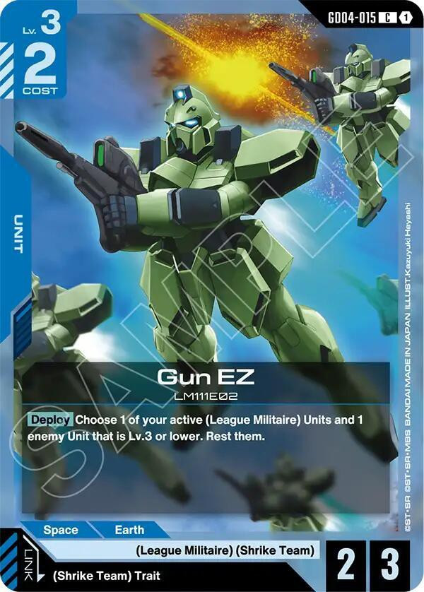 Gundam Trading Card Game Phantom Aria Single Card Common Gun EZ