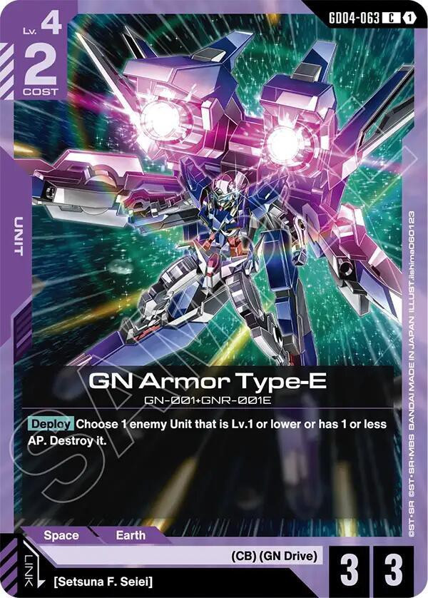 Gundam Trading Card Game Phantom Aria Single Card Common GN Armor