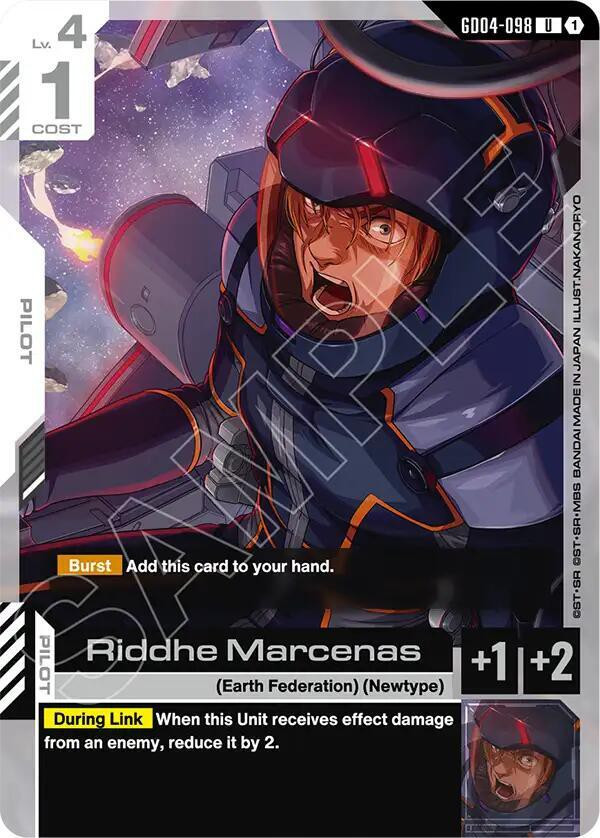 Gundam Trading Card Game Phantom Aria Single Card Uncommon Riddhe