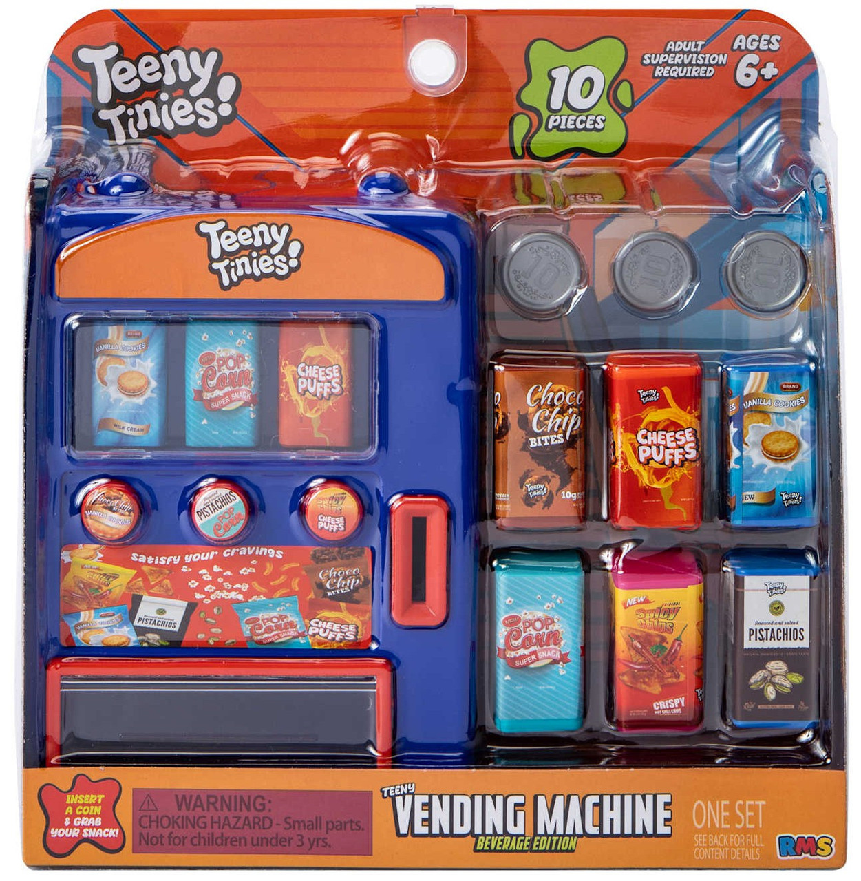 Teeny Tinies Vending Machine Beverage Edition Playset BLUE RMS