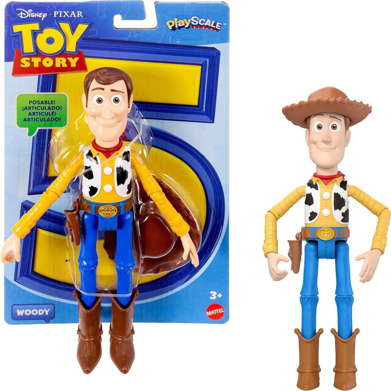 Disney Pixar Toy Story 5 Playscale Woody 7 Posable Action Figure