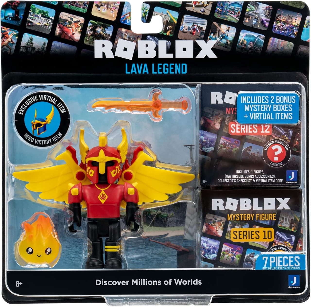 Roblox Lava Legend 3 Action Figure 2 Bonus Mystery Packs Jazwares