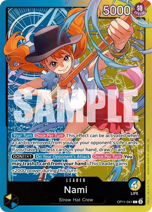 one piece card game nami leader OP11-041 L If you have 7 or less cards in your hand OP11-041] Nami Leader : r/OnePieceTCG