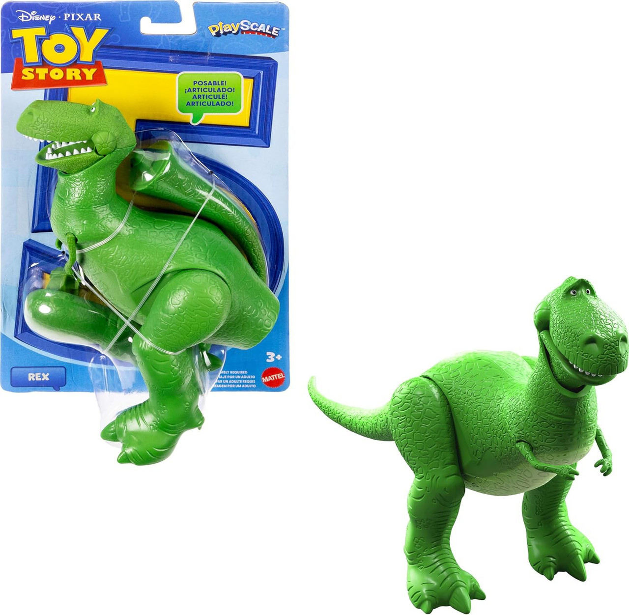 Disney Pixar Toy Story 5 Playscale Rex 7.25 Posable Action Figure