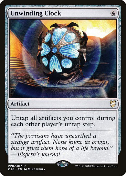 MtG Commander 2018 Rare Unwinding Clock #228、ToyWiz、kayou