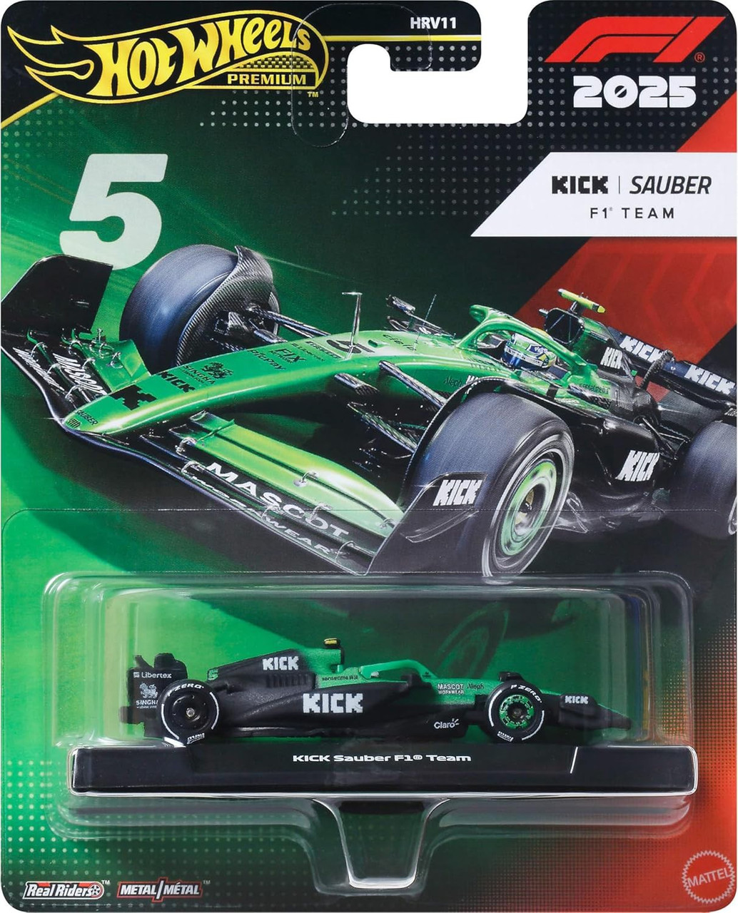 Hot Wheels Premium Kick Sauber F1 Team Die Cast Car #5 5、ToyWiz、kayou