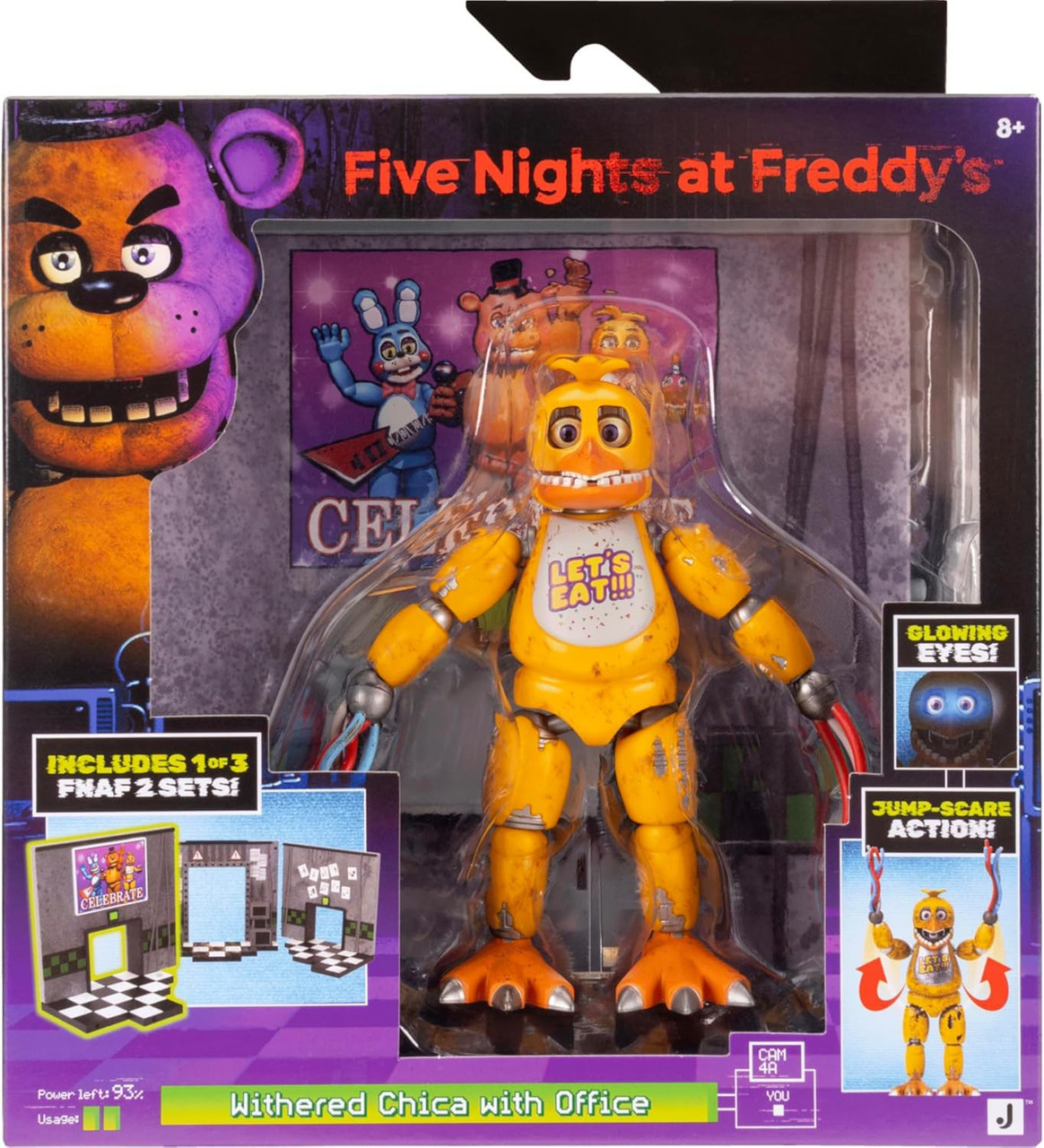 Five Nights at Freddys Withered Chica with Office Action Figure