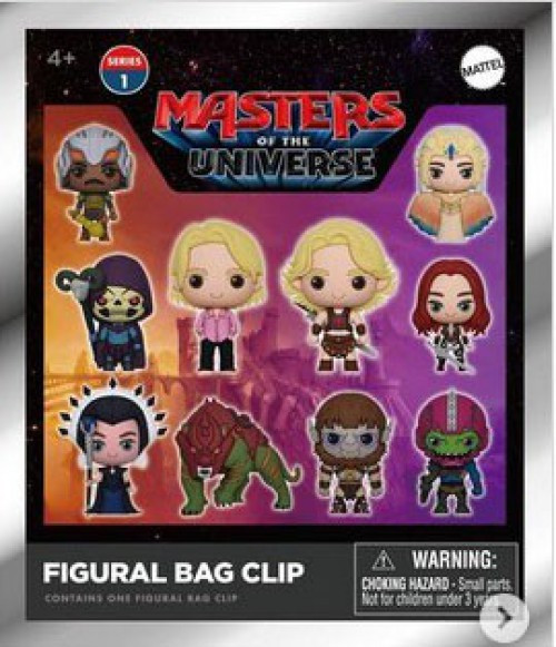 3D Figural Foam Bag Clip Masters of the Universe Series 1 Mystery Pack 1 RANDOM Figure、ToyWiz、kayou