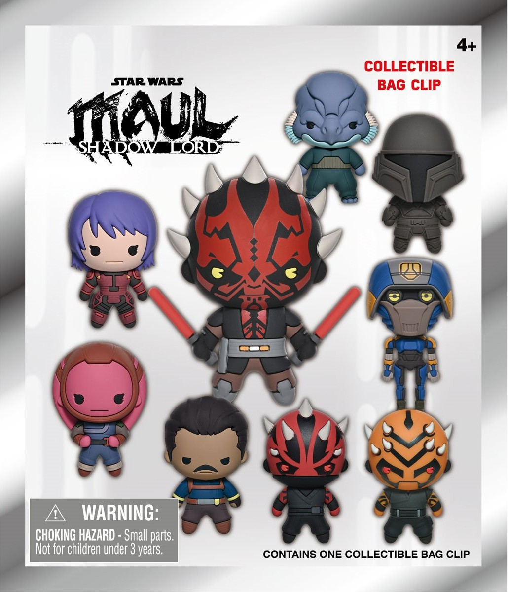 Star Wars 3D Figural Foam Bag Clip Maul: Shadow Lord Series 1 Mystery Pack 1 RANDOM Figure、ToyWiz、kayou