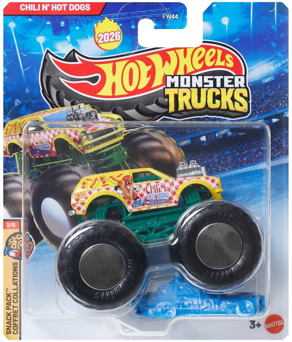 Hot Wheels Monster Trucks Snack Pack Chili N Hot Dogs 164 Diecast