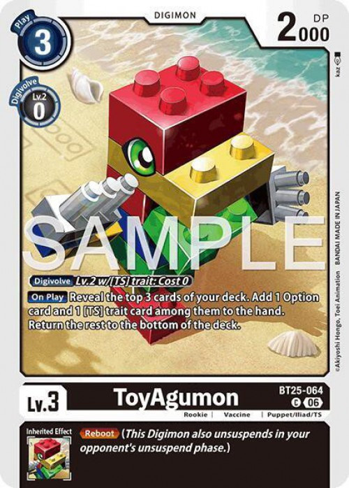 Digimon Trading Card Game Dual Revolution Common ToyAgumon BT25-064、ToyWiz、kayou