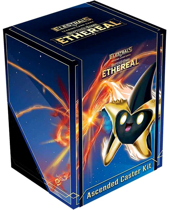 Elestrals Trading Card Game Shattered Stars Ascended Caster Kit 10 Booster Packs, 60 Sleeves & More!、ToyWiz、kayou