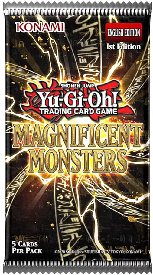 YuGiOh Magnificent Monsters Booster Pack 5 Cards Konami - ToyWiz