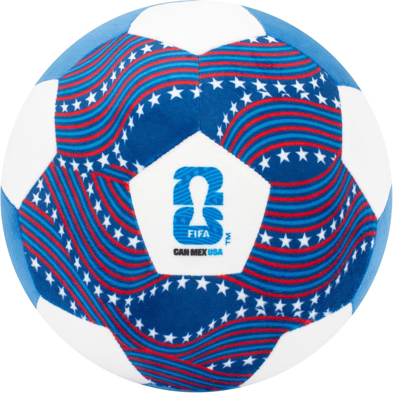FIFA World Cup Soccer Ball 9-Inch Plush Red, White & Blue、ToyWiz、kayou