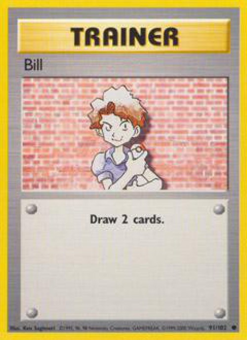 Pokemon Base Set Common Bill #91 Heavily Played、ToyWiz、kayou