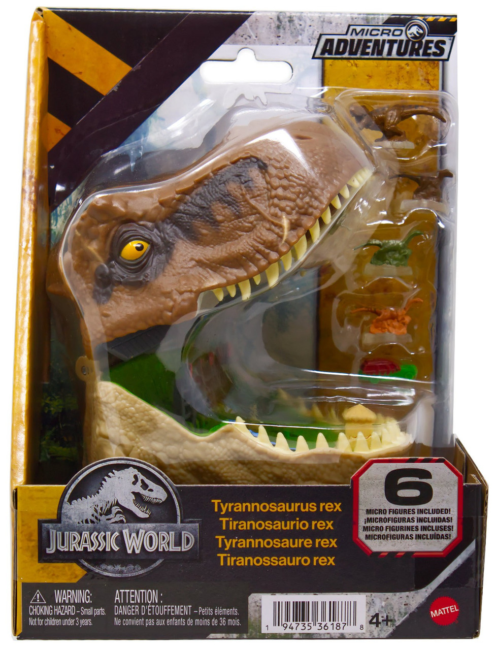 Jurassic World Rebirth Micro Adventures T-Rex Playset Mattel - ToyWiz