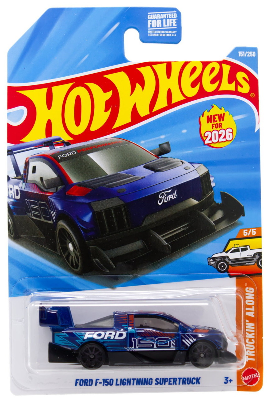 Hot Wheels Truckin Along Ford F-150 Lightning Supertruck 164