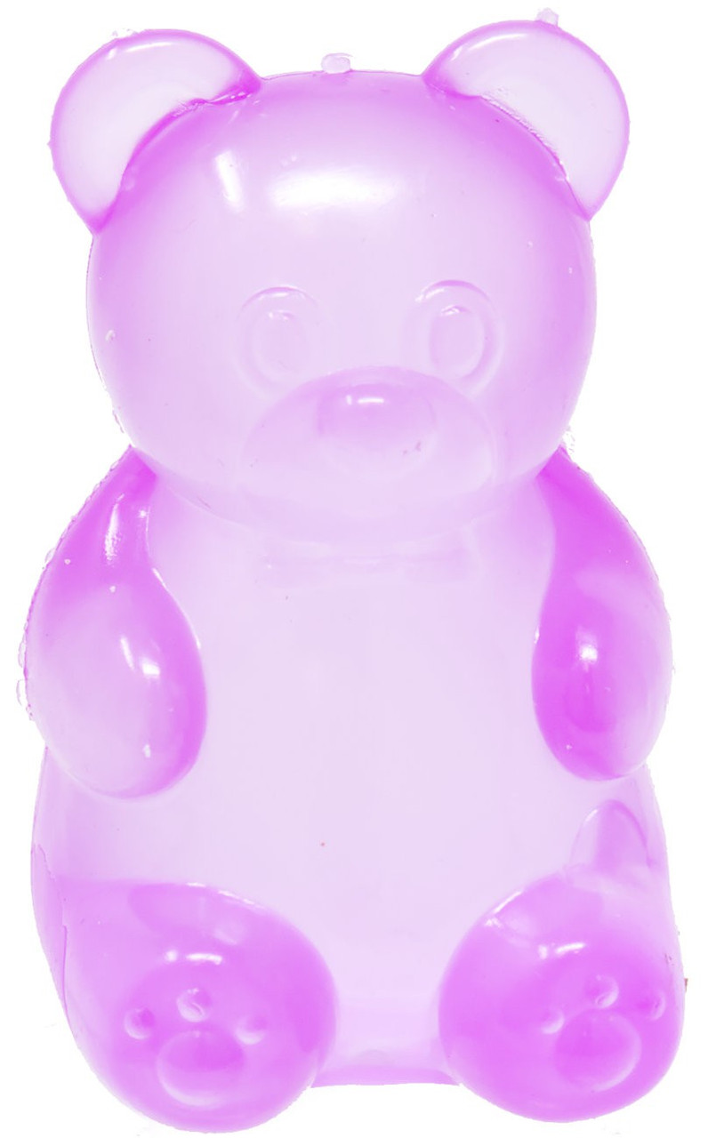 Crystal Squish Sugar Bear PURPLE 3-Inch Squeeze Toy、ToyWiz、kayou