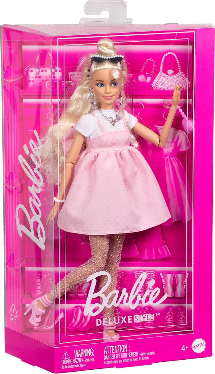Barbie Deluxe Style Barbie 13.25 Doll 3, Barbiecore Outfit Mattel