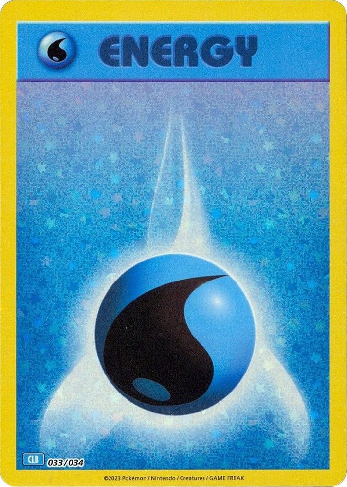 Pokemon Trading Card Game Classic Classic Collection Basic Water Energy #33 CLB、ToyWiz、kayou
