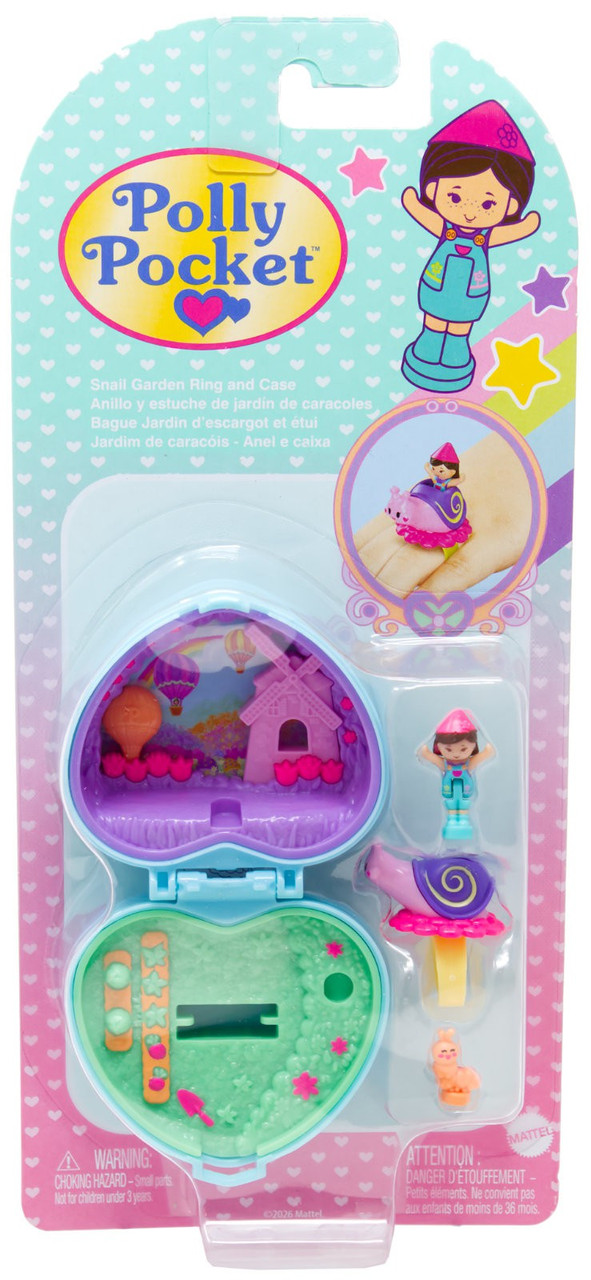 Polly Pocket Snail Garden Ring & Case、ToyWiz、kayou