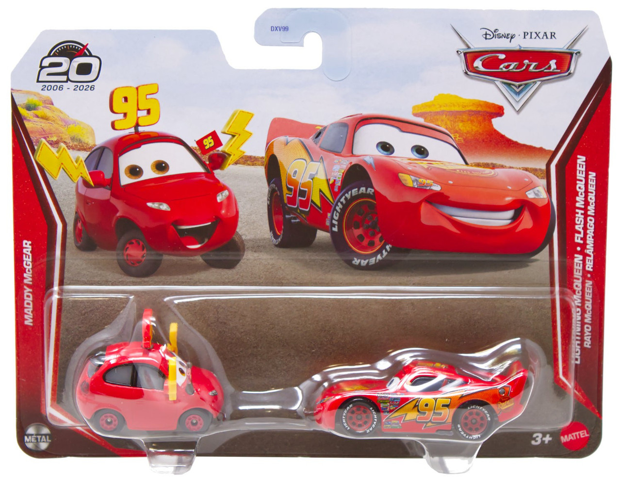 Disney Pixar Cars 20th Anniversary Metal Maddy McGear Lightning