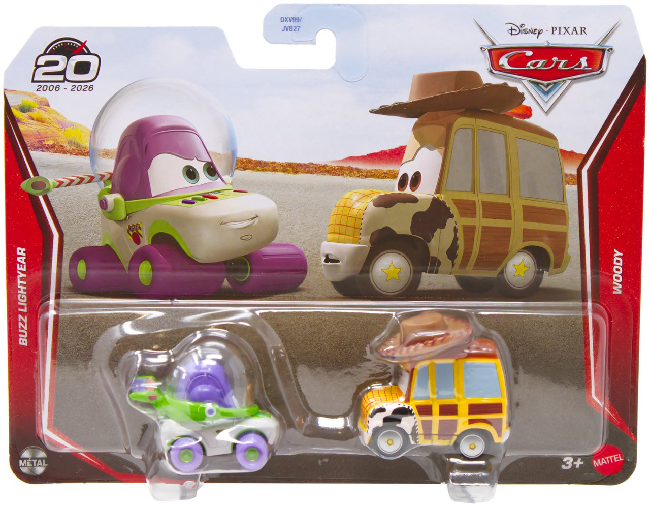 Disney Pixar Cars 20th Anniversary Metal Buzz Lightyear Woody 155