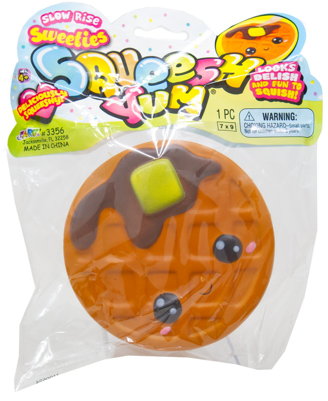 Squeesh Yum Slow Rise Sweeties Waffle 4.5-Inch Squeeze Toy、ToyWiz、kayou