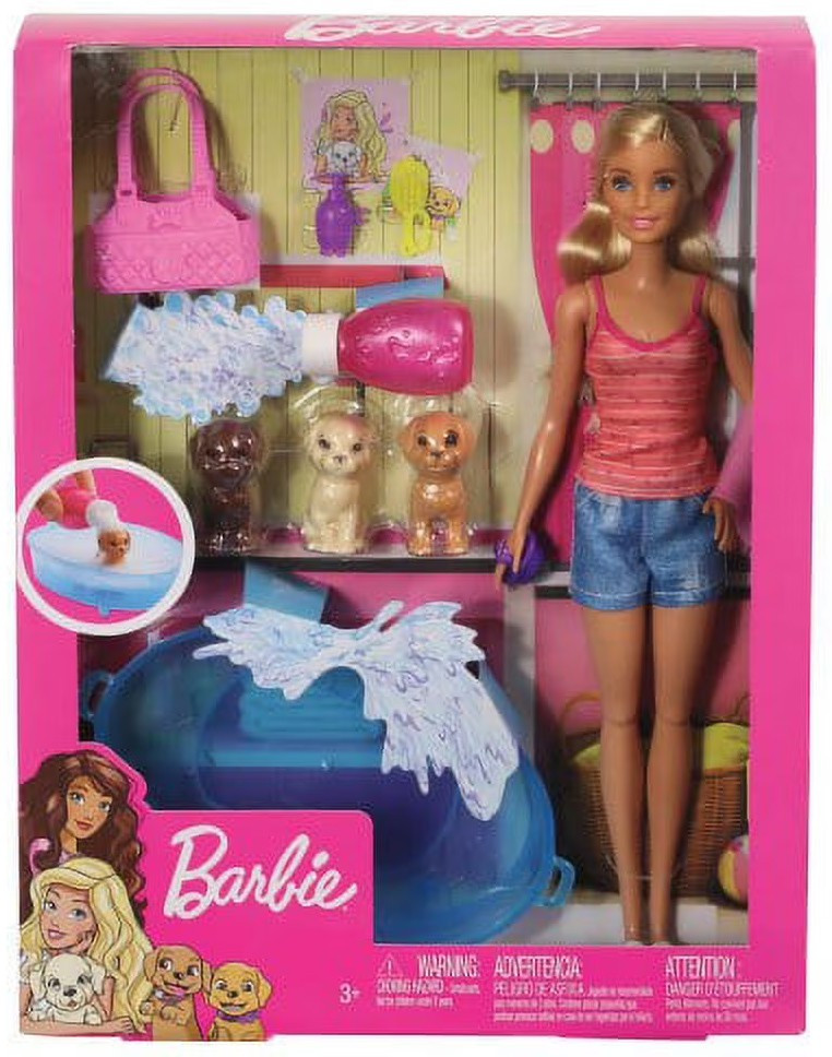 Barbie Puppy Bath Time Doll Playset、ToyWiz、kayou