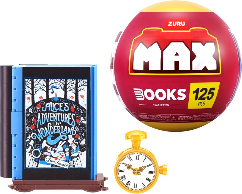 MAX Brick Construction Books Alice in Wonderland Set 125 Pieces
