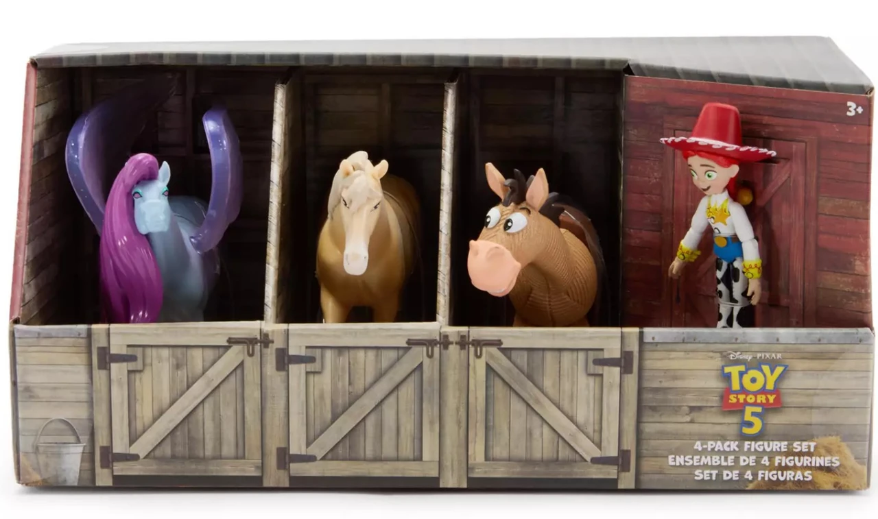 Disney / Pixar Toy Story 5 Jessie Horse Playset Exclusive 4-Pack Figure Set with Bullseye, Blaze's Pegasus & Palomino、ToyWiz、kayou