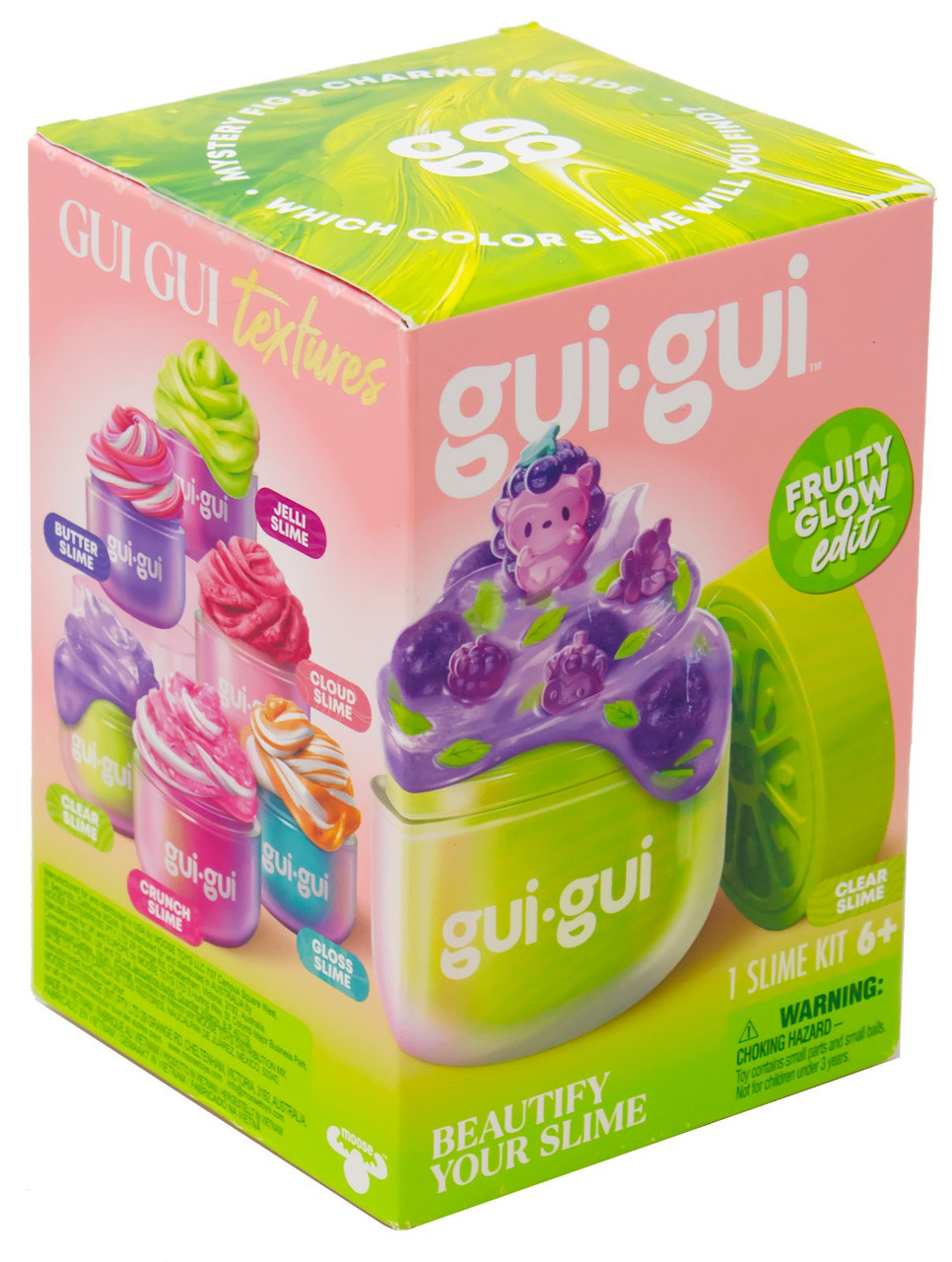 Gui-Gui Fruity Glow Edit Slime CLEAR Pack、ToyWiz、kayou