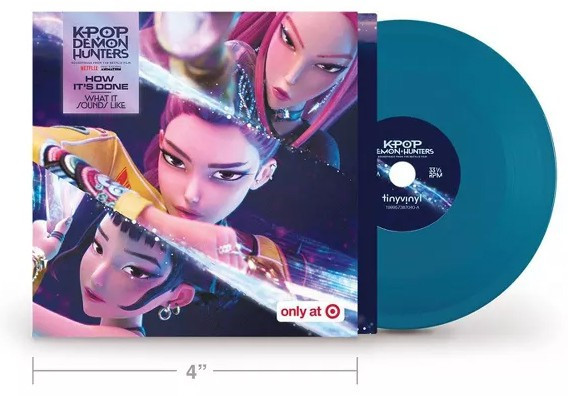 KPop Demon Hunters TinyVinyl How It's Done / What It Sounds Like Exclusive 4-Inch Mini Vinyl LP、ToyWiz、kayou