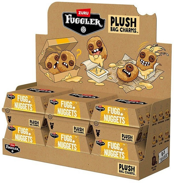 Fuggler Fugg Nuggets Plush Bag Charms 2.5 Mystery Box 6 Packs PMI