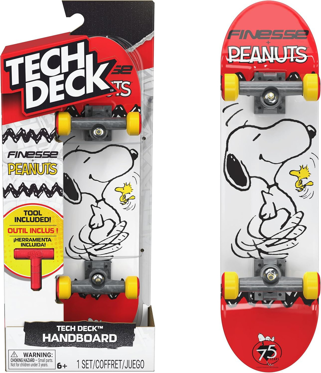 Tech Deck Finesse + Peanuts Handboard、ToyWiz、kayou