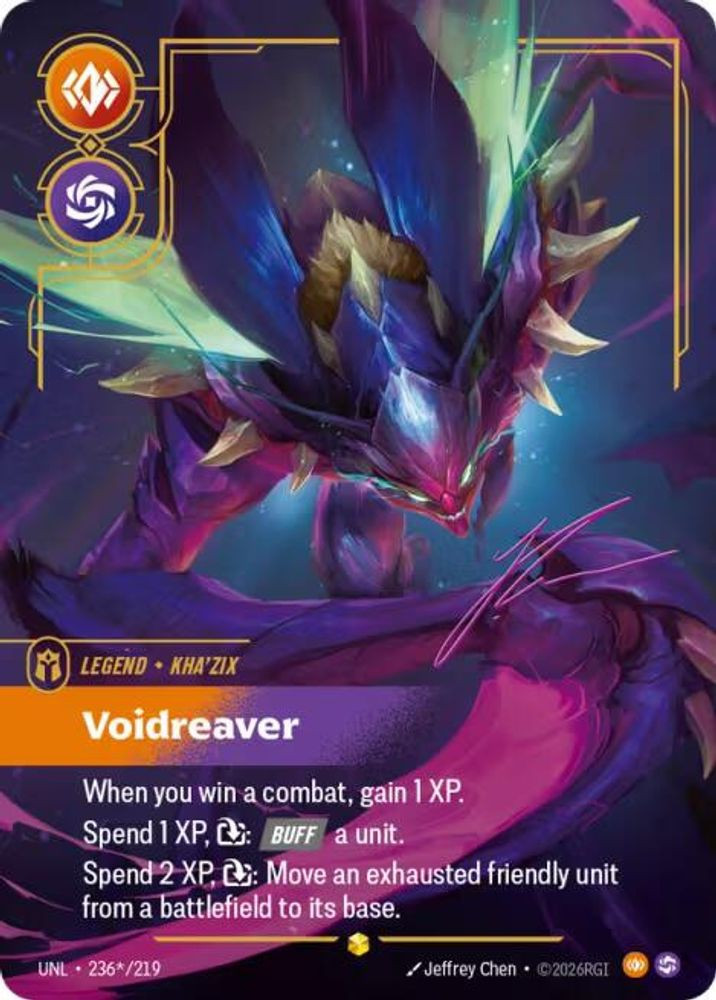 Riftbound League of Legends Trading Card Game Unleashed Single