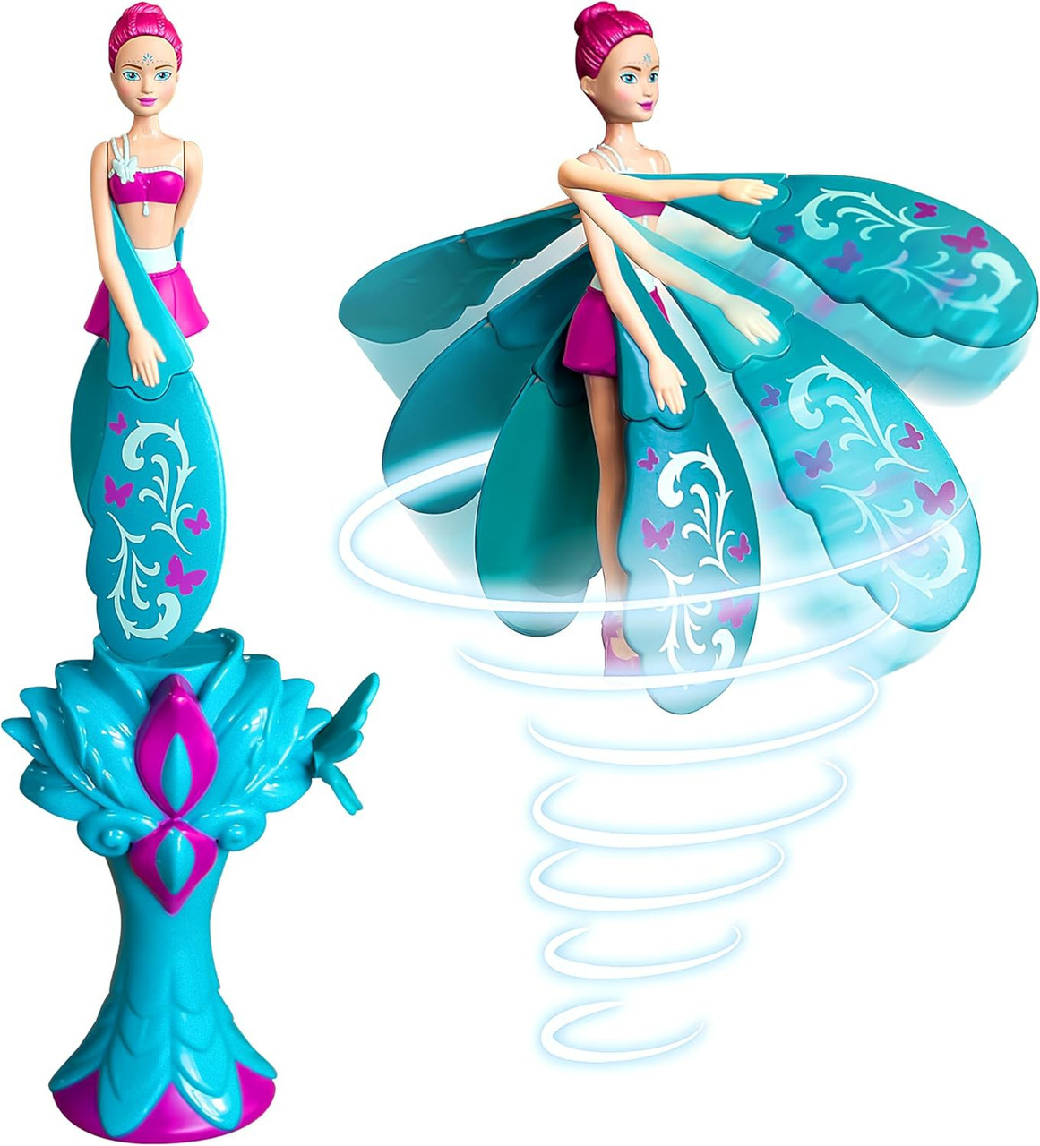 Sky Dancers Turquoise Twinkle Flying Doll Lansay - ToyWiz