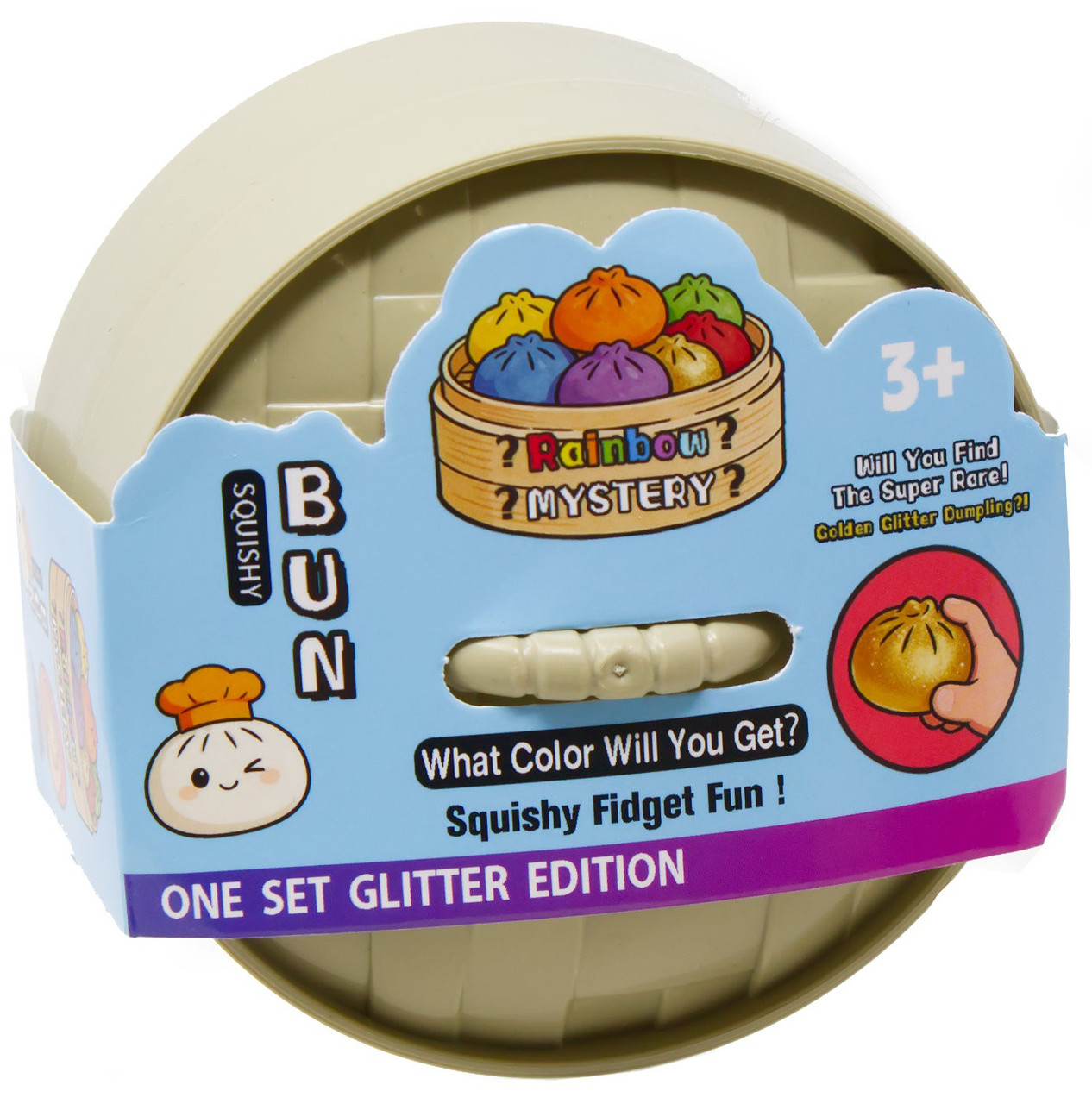 Rainbow Mystery Squishy Bun GLITTER Edition Mystery Pack、ToyWiz、kayou