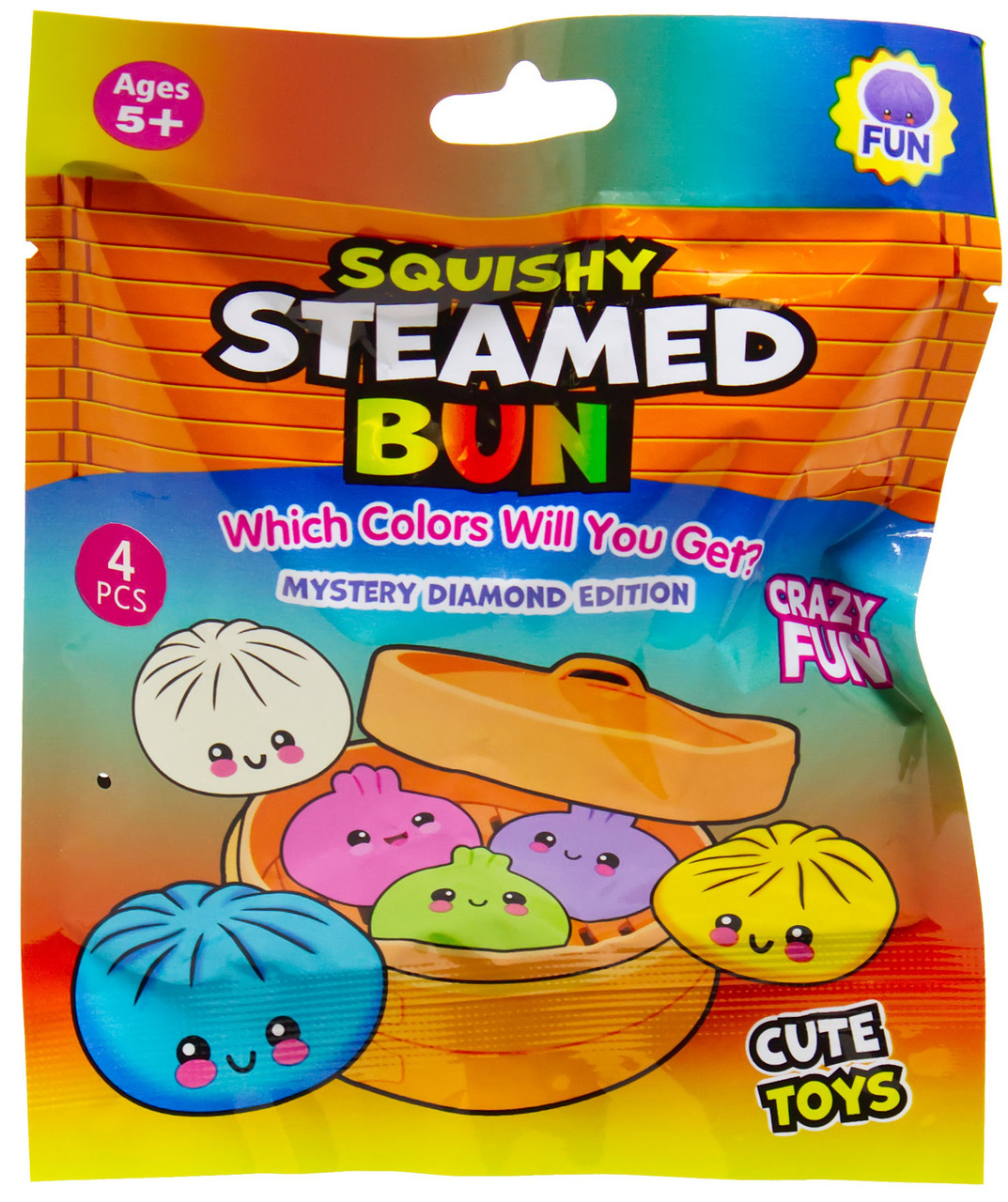 Squishy Steamed Bun Squishy Steamed Bun Mystery Pack 4 Mini Buns