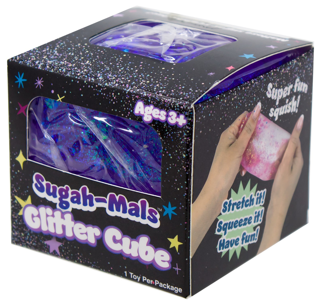Sugah-Mals Glitter Cube PURPLE Sugar Squishy Toy、ToyWiz、kayou
