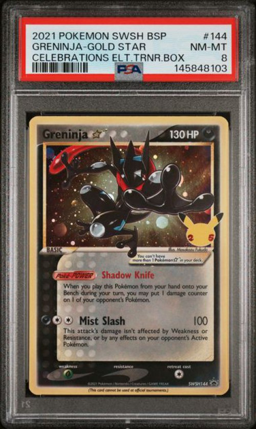 Pokemon Celebrations Holo Rare Greninja Gold Star #25 PSA 8、ToyWiz、kayou