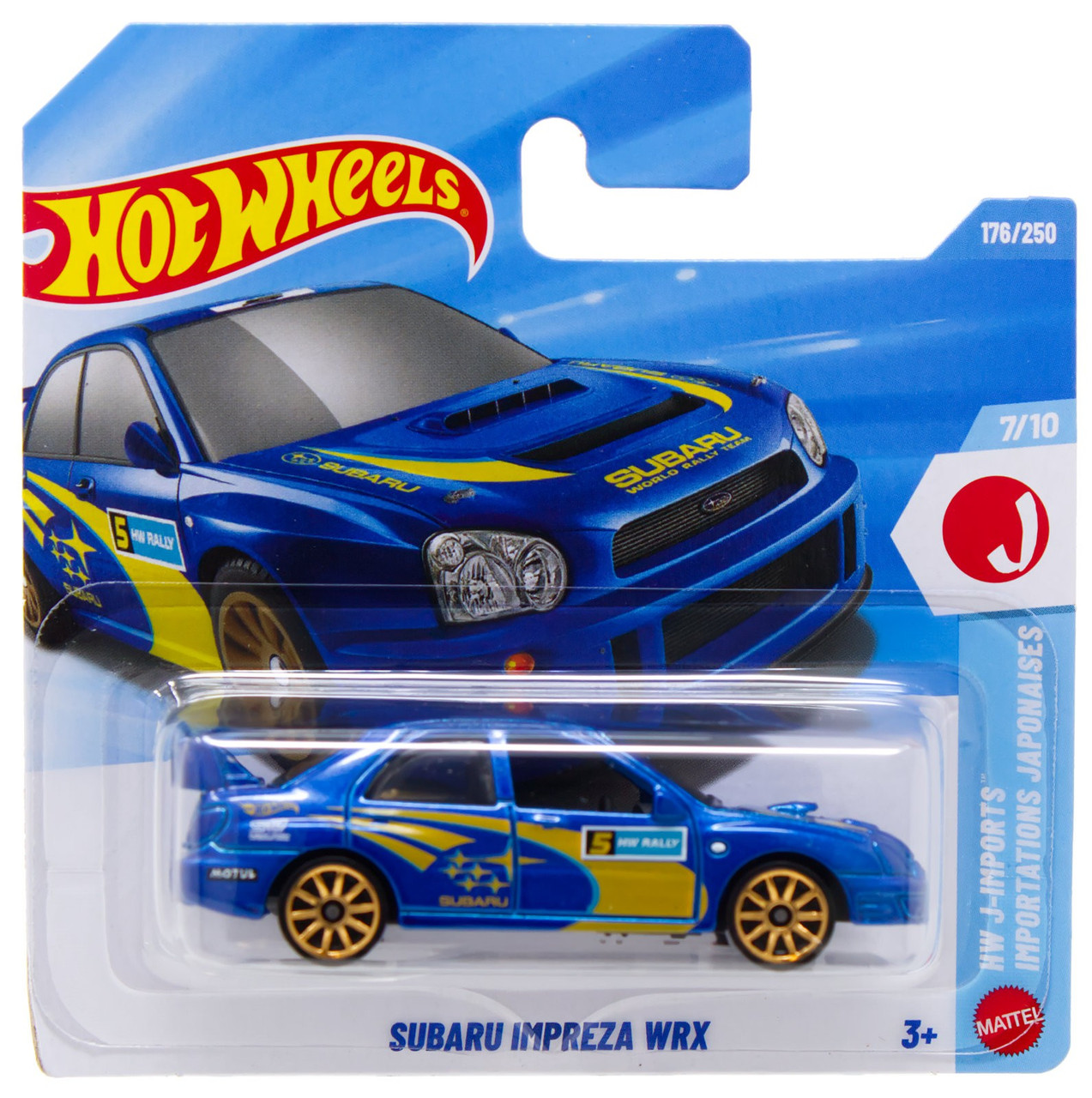 Hot Wheels HW J-Imports Subaru Impreza WRX Diecast Car、ToyWiz、kayou