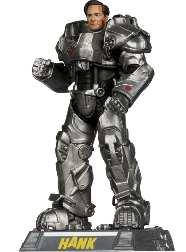 McFarlane Toys Fallout Movie Maniacs Hank MacLean 6-Inch Posed Figure Season 2, Red Platinum Chase Edition, Damaged Package、ToyWiz、kayou