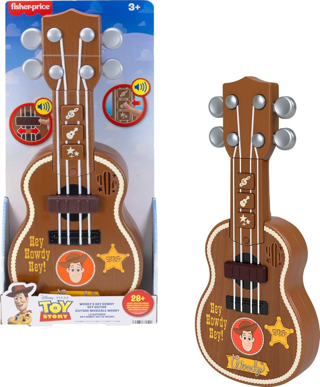 ピクサー トイストーリー ウッディ ミュージカル ギター Fisher Price Disney Pixar Imaginext Toy Story Woodys Hey Howdy Hey